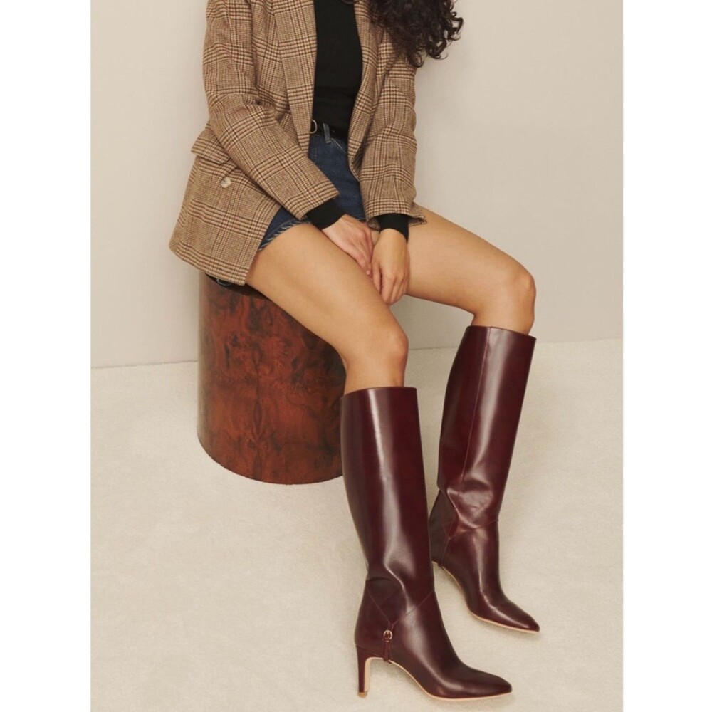 Reformation Gaelle Knee High Boot Ruby 7.5 NWOB - Picture 5 of 8